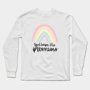 God Keeps His Promises Rainbow Long Sleeve T-Shirt